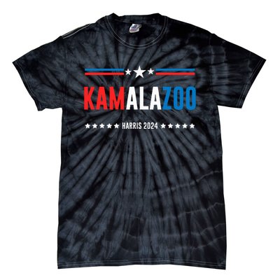 Kamalazoo Kamala Harris 2024 Funny Political Sayings Tie-Dye T-Shirt