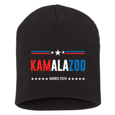 Kamalazoo Kamala Harris 2024 Funny Political Sayings Short Acrylic Beanie