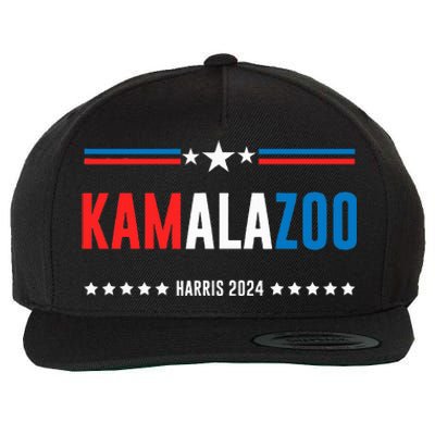 Kamalazoo Kamala Harris 2024 Funny Political Sayings Wool Snapback Cap