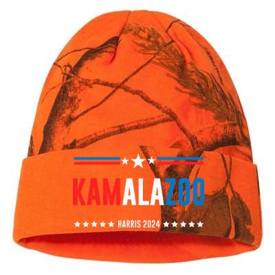 Kamalazoo Kamala Harris 2024 Funny Political Sayings Kati Licensed 12" Camo Beanie