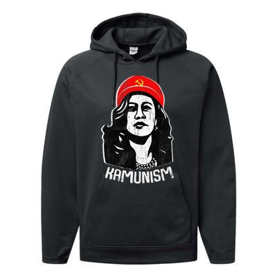 Kamunism Kamala Harris 2024 Election Communism Humor Performance Fleece Hoodie