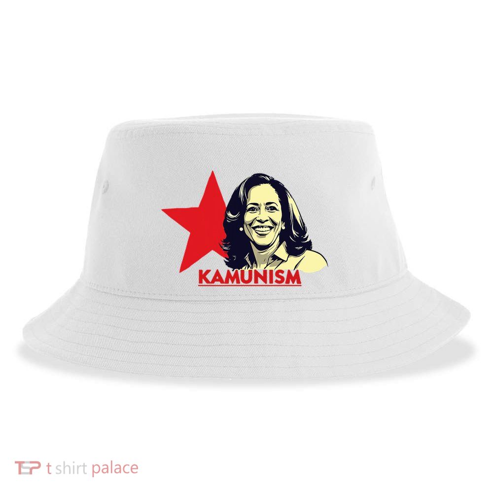 Kamunism Kamala Harris 2024 Elections Funny Trend Sustainable Bucket Hat