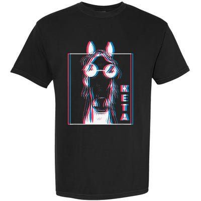 Keta Ketamine Horse Rave Dj Party Techno Garment-Dyed Heavyweight T-Shirt