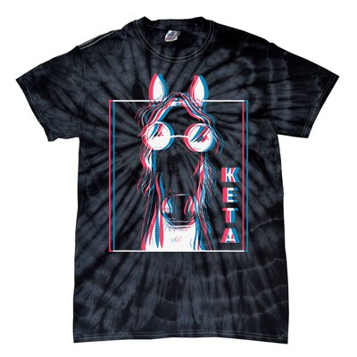 Keta Ketamine Horse Rave Dj Party Techno Tie-Dye T-Shirt