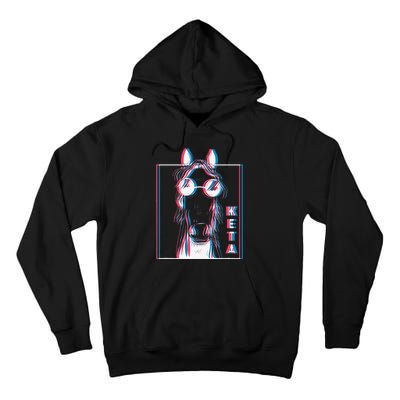 Keta Ketamine Horse Rave Dj Party Techno Tall Hoodie