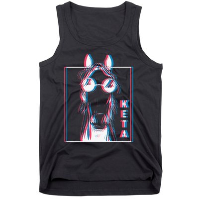 Keta Ketamine Horse Rave Dj Party Techno Tank Top