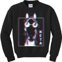 Keta Ketamine Horse Rave Dj Party Techno Kids Sweatshirt