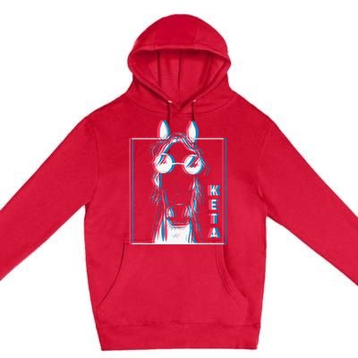 Keta Ketamine Horse Rave Dj Party Techno Premium Pullover Hoodie