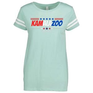 Kamalazoo Kamala Harris 2024 Funny Political Sayings Enza Ladies Jersey Football T-Shirt