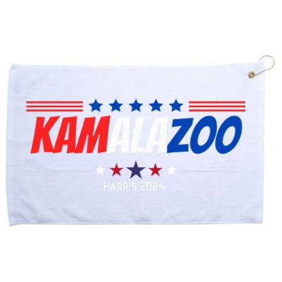 Kamalazoo Kamala Harris 2024 Funny Political Sayings Grommeted Golf Towel