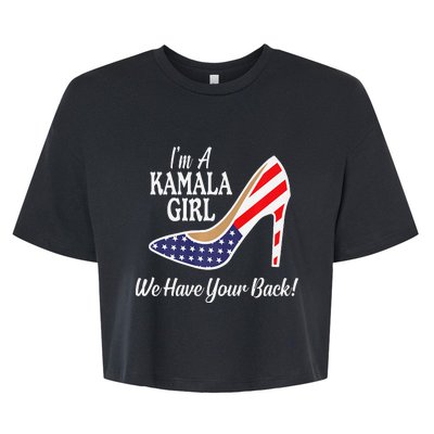 Kamala Kamala Harris Biden Harris Madam Vice President Premium Bella+Canvas Jersey Crop Tee