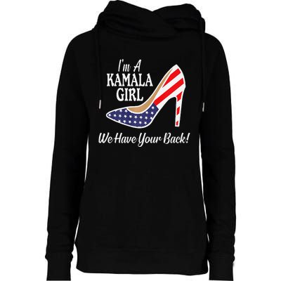 Kamala Kamala Harris Biden Harris Madam Vice President Premium Womens Funnel Neck Pullover Hood