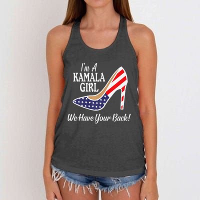 Kamala Kamala Harris Biden Harris Madam Vice President Premium Women's Knotted Racerback Tank