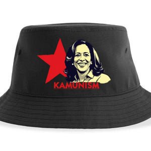 Kamunism Kamala Harris 2024 Elections Funny Trend Sustainable Bucket Hat