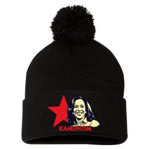 Kamunism Kamala Harris 2024 Elections Funny Trend Pom Pom 12in Knit Beanie