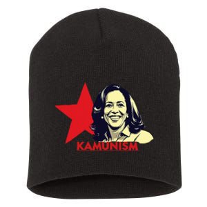 Kamunism Kamala Harris 2024 Elections Funny Trend Short Acrylic Beanie