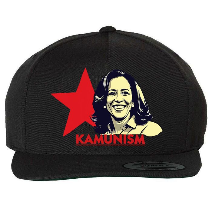 Kamunism Kamala Harris 2024 Elections Funny Trend Wool Snapback Cap