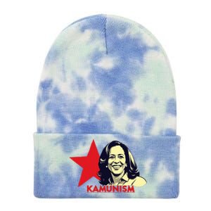 Kamunism Kamala Harris 2024 Elections Funny Trend Tie Dye 12in Knit Beanie