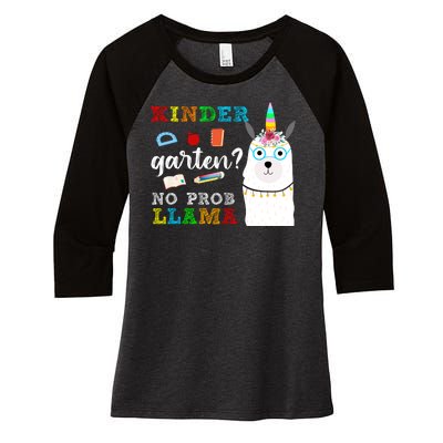 Kindergarten Women's Tri-Blend 3/4-Sleeve Raglan Shirt