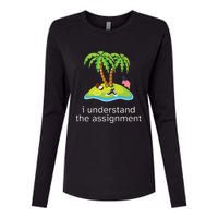 Khive Kamala I Understand The Assignment Womens Cotton Relaxed Long Sleeve T-Shirt