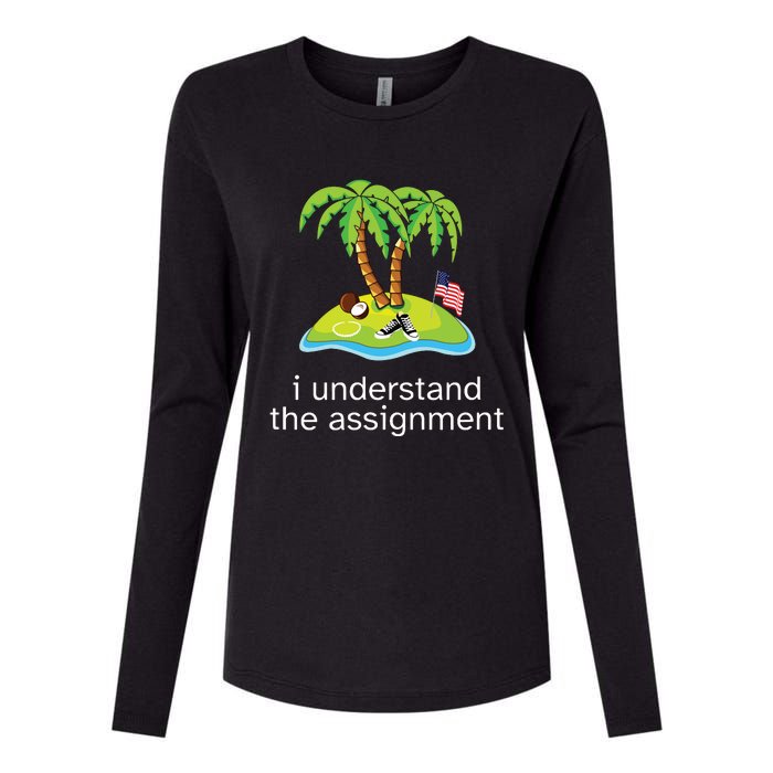 Khive Kamala I Understand The Assignment Womens Cotton Relaxed Long Sleeve T-Shirt