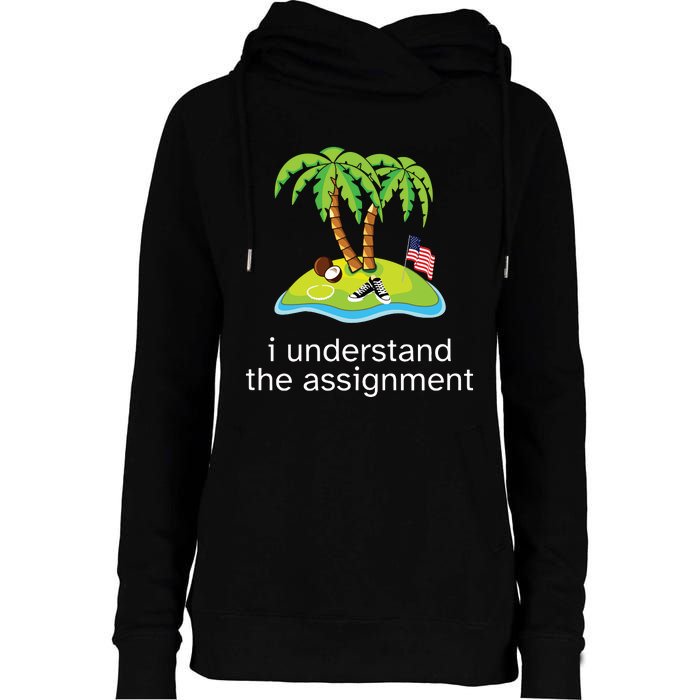 Khive Kamala I Understand The Assignment Womens Funnel Neck Pullover Hood