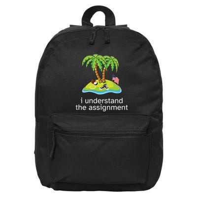 Khive Kamala I Understand The Assignment 16 in Basic Backpack