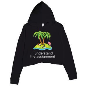 Khive Kamala I Understand The Assignment Crop Fleece Hoodie