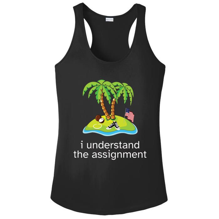 Khive Kamala I Understand The Assignment Ladies PosiCharge Competitor Racerback Tank