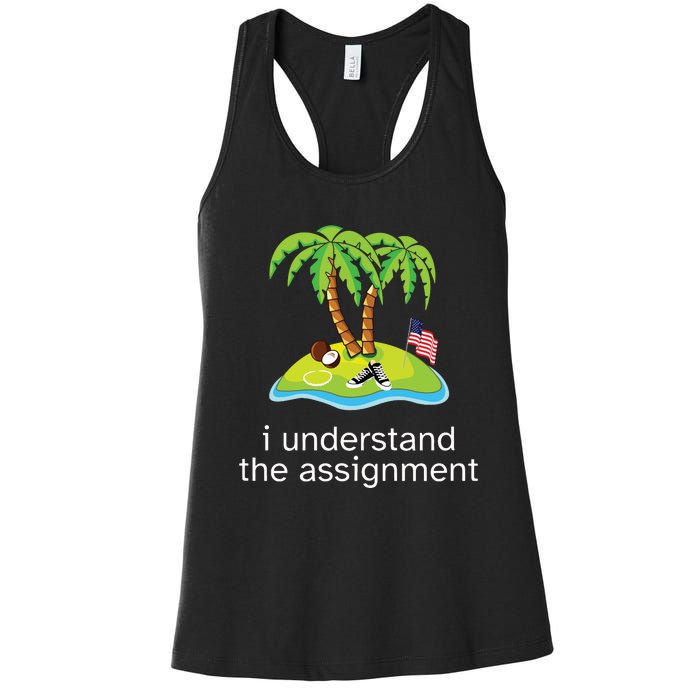 Khive Kamala I Understand The Assignment Women's Racerback Tank