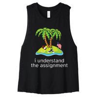 Khive Kamala I Understand The Assignment Women's Racerback Cropped Tank