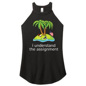 Khive Kamala I Understand The Assignment Women's Perfect Tri Rocker Tank