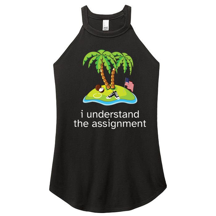 Khive Kamala I Understand The Assignment Women's Perfect Tri Rocker Tank