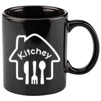 Kitchey 11oz C Handle Ceramic Mug