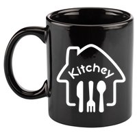Kitchey 11oz C Handle Ceramic Mug