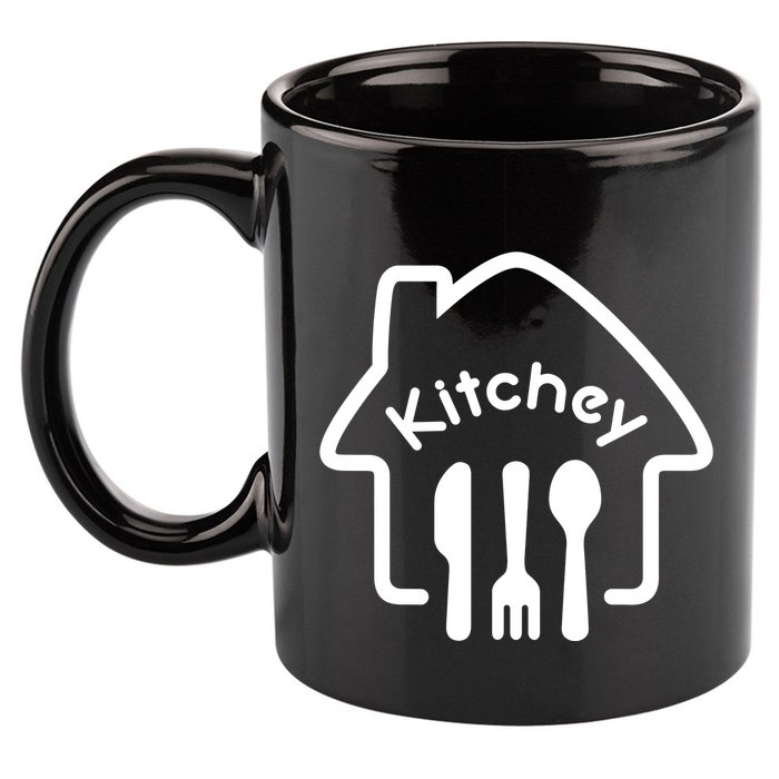 Kitchey 11oz C Handle Ceramic Mug