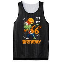 Kids Kids Its My 6th Birthday Dabbing Zombie Halloween Costume Mesh Reversible Basketball Jersey Tank