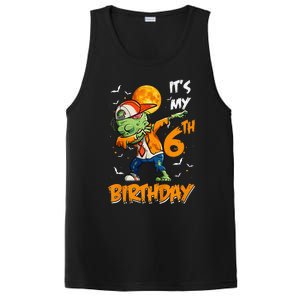 Kids Kids Its My 6th Birthday Dabbing Zombie Halloween Costume PosiCharge Competitor Tank