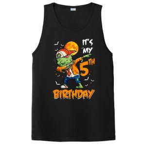 Kids Kids Its My 5th Birthday Dabbing Zombie Halloween Costume PosiCharge Competitor Tank