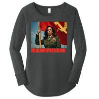 Kammunism Kamunism Komrade Comrade Kamala Forward Women's Perfect Tri Tunic Long Sleeve Shirt