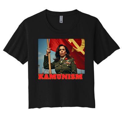 Kammunism Kamunism Komrade Comrade Kamala Forward Women's Crop Top Tee