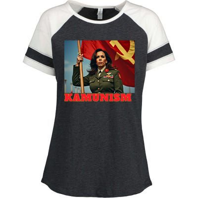 Kammunism Kamunism Komrade Comrade Kamala Forward Enza Ladies Jersey Colorblock Tee