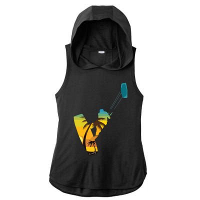 KITE Kiteboarding Kitesurfing Surf For Kitsurfer Surfer Ladies PosiCharge Tri-Blend Wicking Draft Hoodie Tank