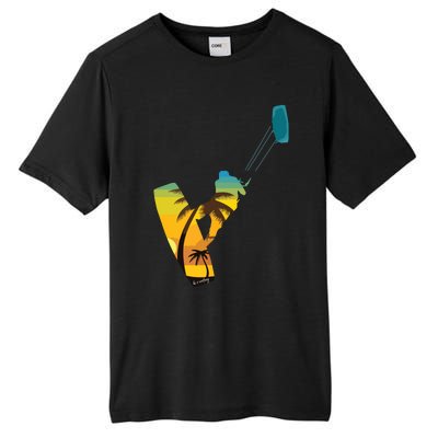 KITE Kiteboarding Kitesurfing Surf For Kitsurfer Surfer Tall Fusion ChromaSoft Performance T-Shirt