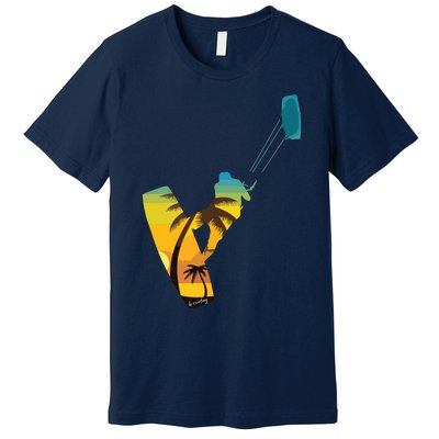 KITE Kiteboarding Kitesurfing Surf For Kitsurfer Surfer Premium T-Shirt