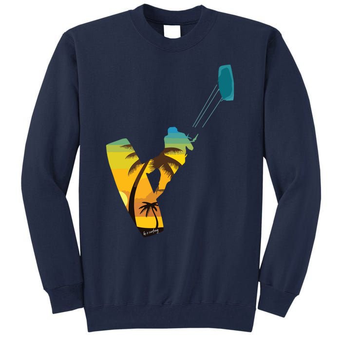 KITE Kiteboarding Kitesurfing Surf For Kitsurfer Surfer Tall Sweatshirt