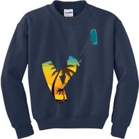 KITE Kiteboarding Kitesurfing Surf For Kitsurfer Surfer Kids Sweatshirt