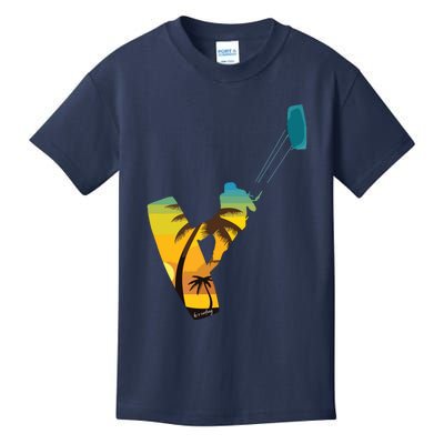 KITE Kiteboarding Kitesurfing Surf For Kitsurfer Surfer Kids T-Shirt