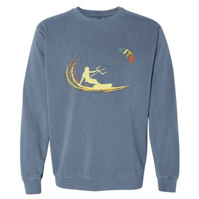 Kite Kiteboarding Kitesurfing Surf Vintage Retro Holiday Garment-Dyed Sweatshirt