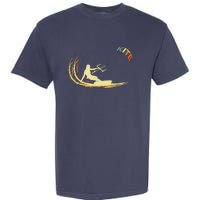 Kite Kiteboarding Kitesurfing Surf Vintage Retro Holiday Garment-Dyed Heavyweight T-Shirt